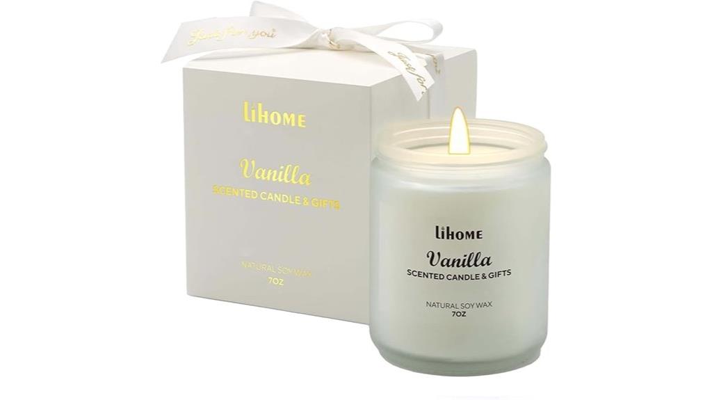 scented natural soy candles