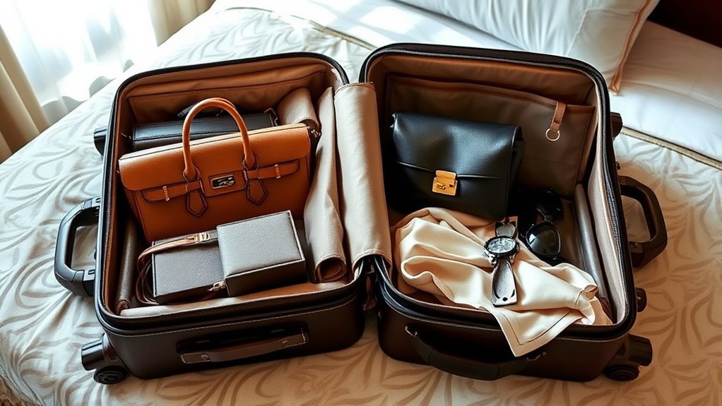 securely pack luxury items