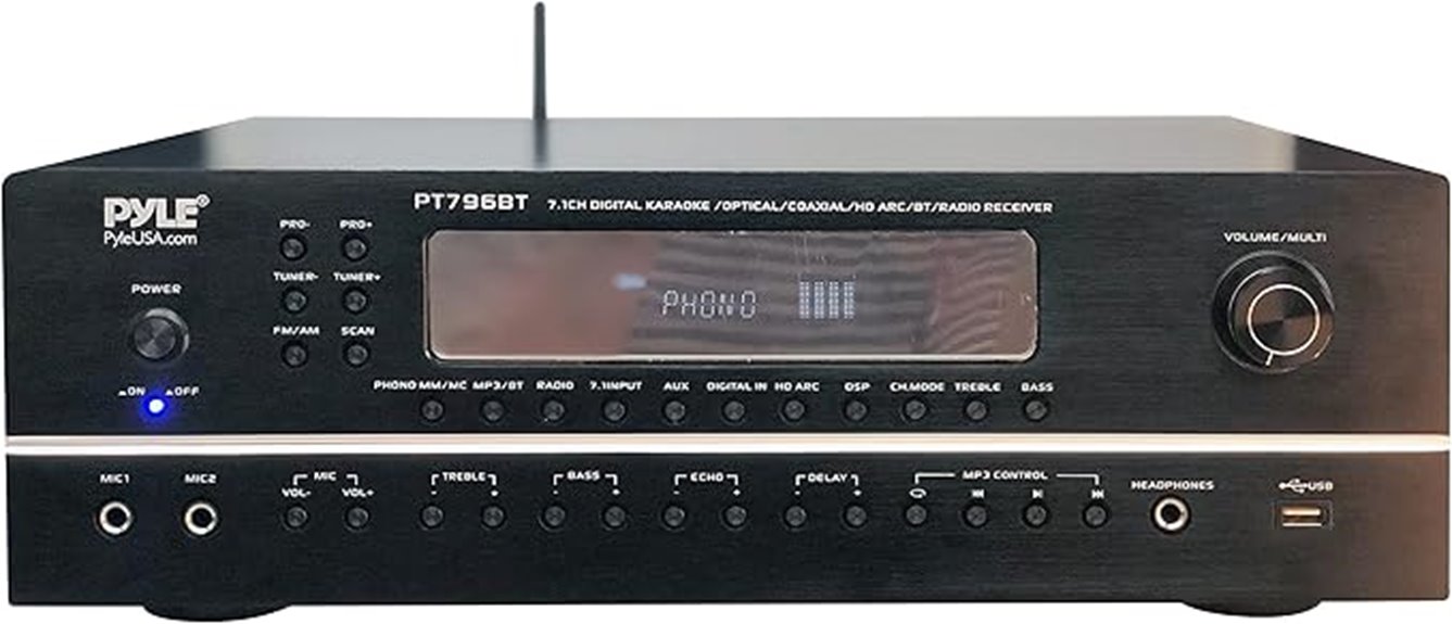 seven channel bluetooth amplifier