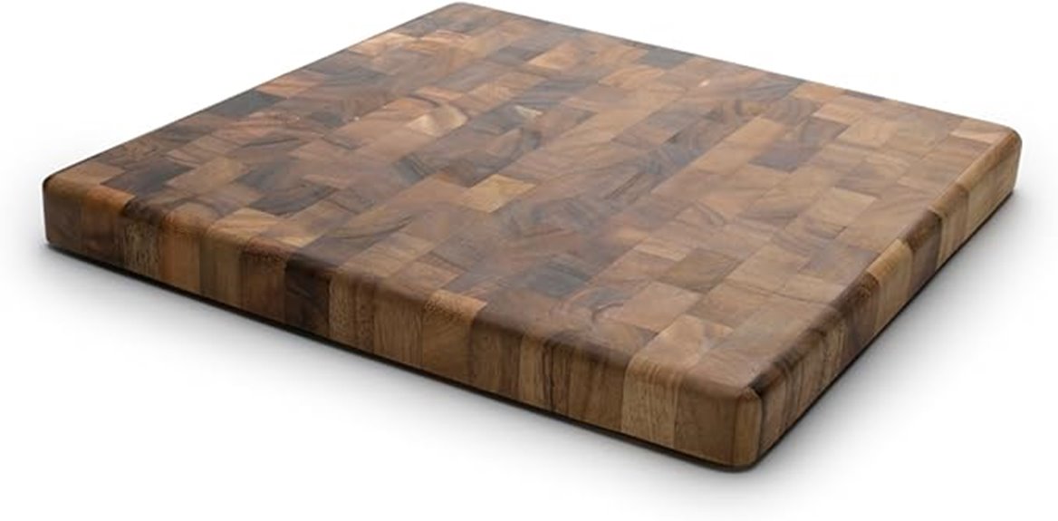 square charleston end grain