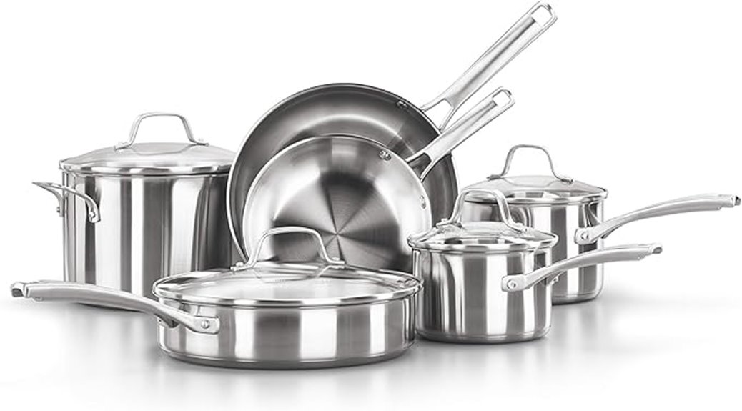 stainless steel cookware set