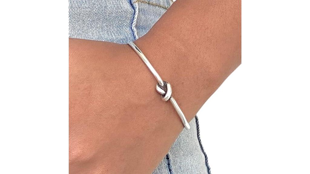 sterling silver knot bracelet