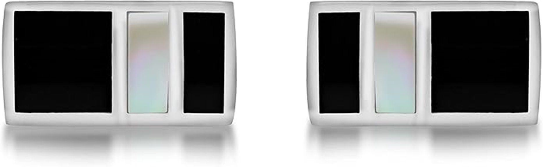 sterling silver onyx cufflinks