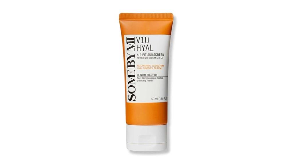 sunscreen spf 50 hyaluronic