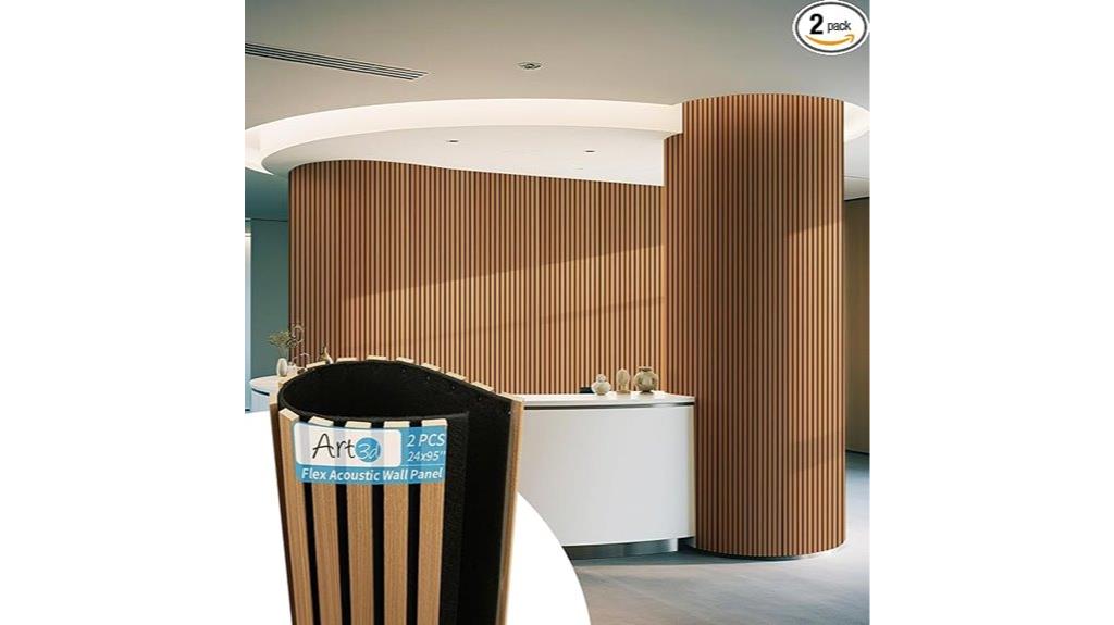 teak acoustic wall panels