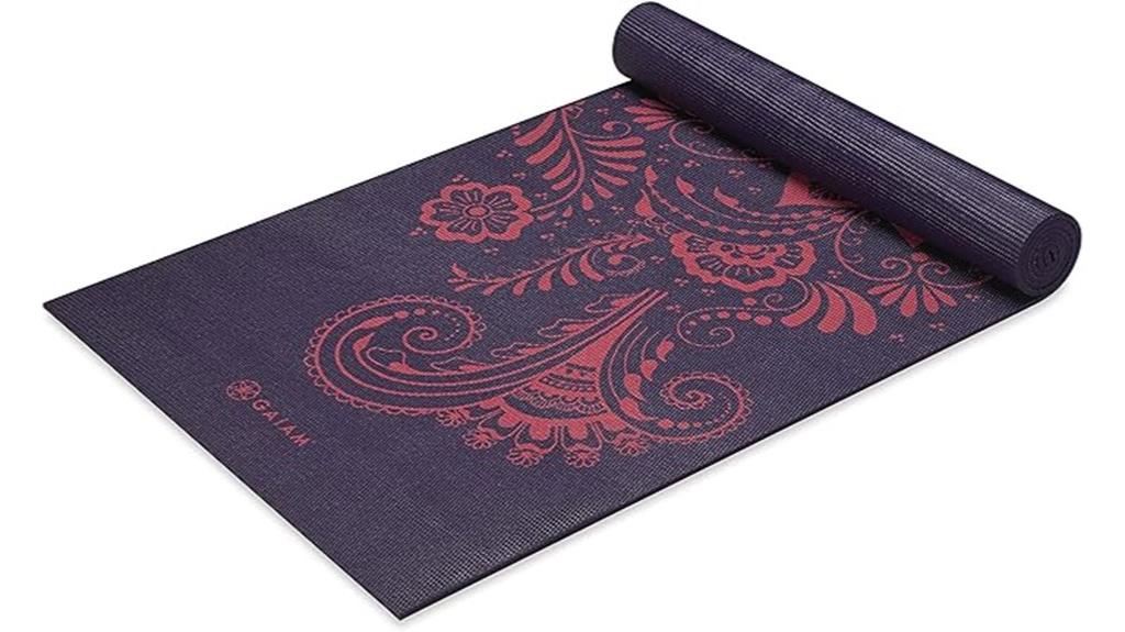 thick non slip exercise mat