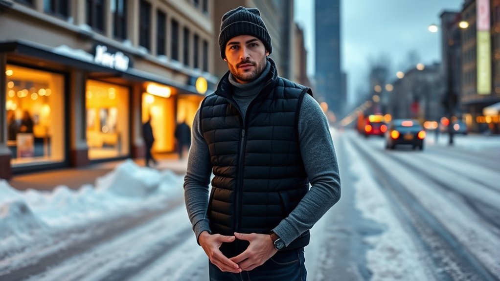 top men s heated winter vests