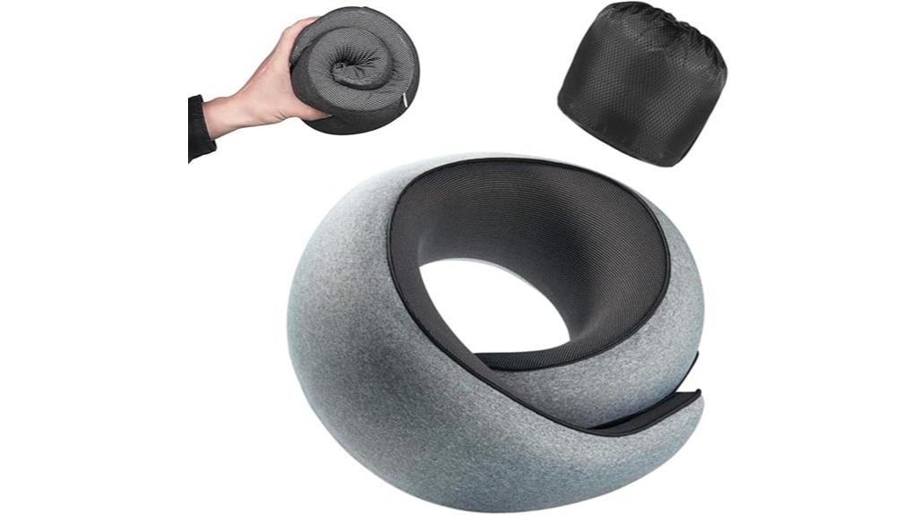 travel memory foam pillow