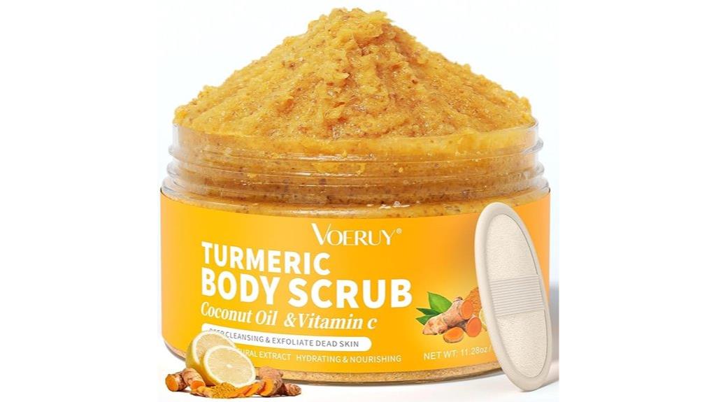 turmeric coconut body scrub