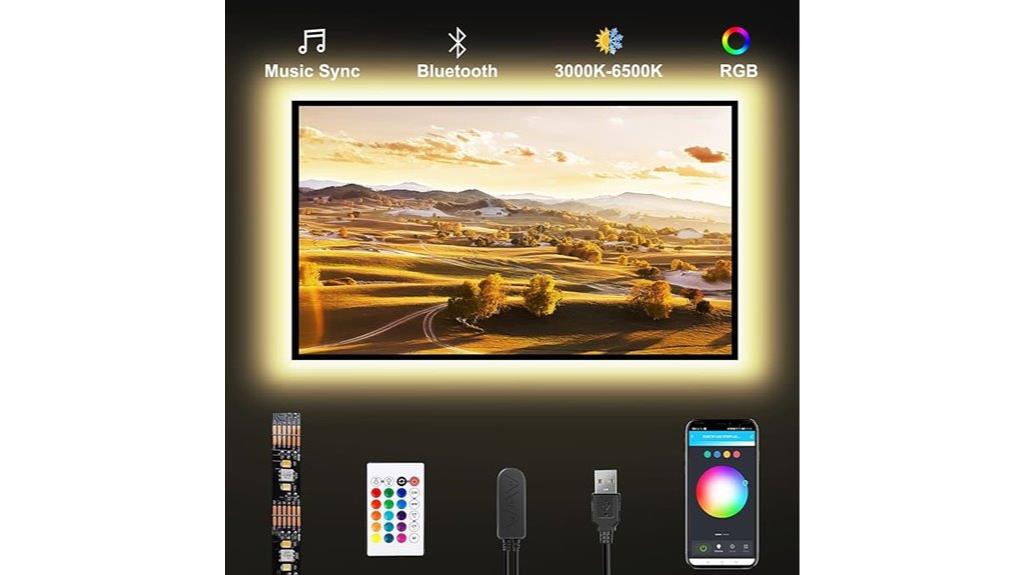 tv backlight with app