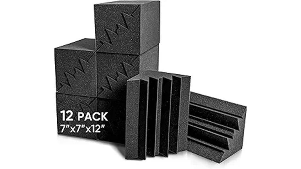 twelve foam sound panels