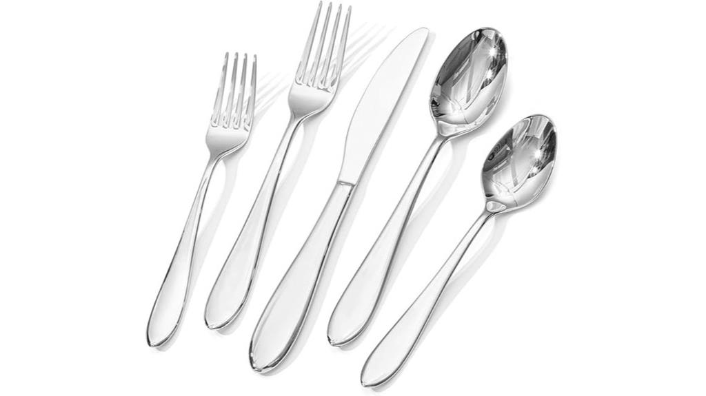 twelve person silverware collection