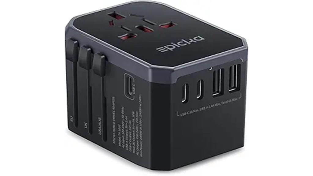 universal travel adapter with usb