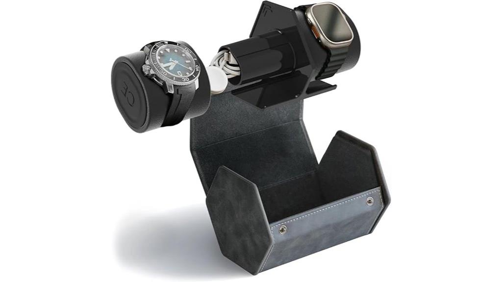 vegan leather watch case