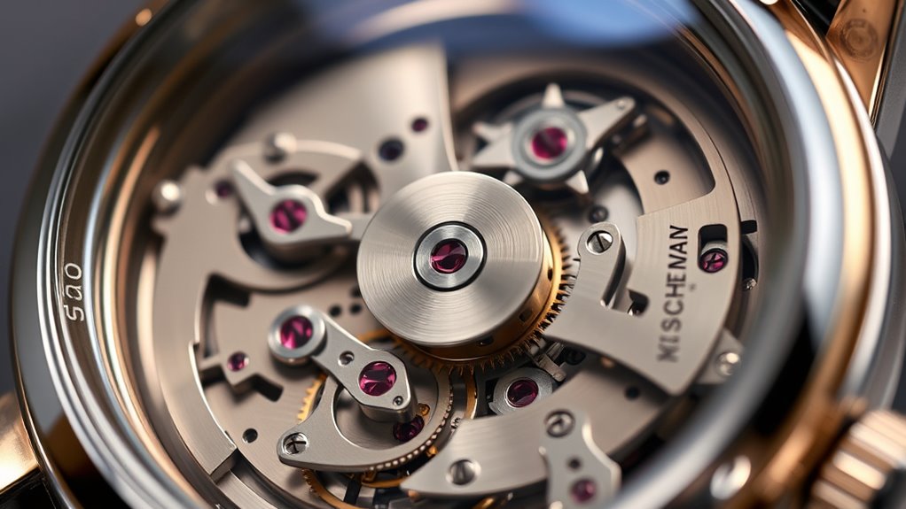 viewing watch s intricate movement