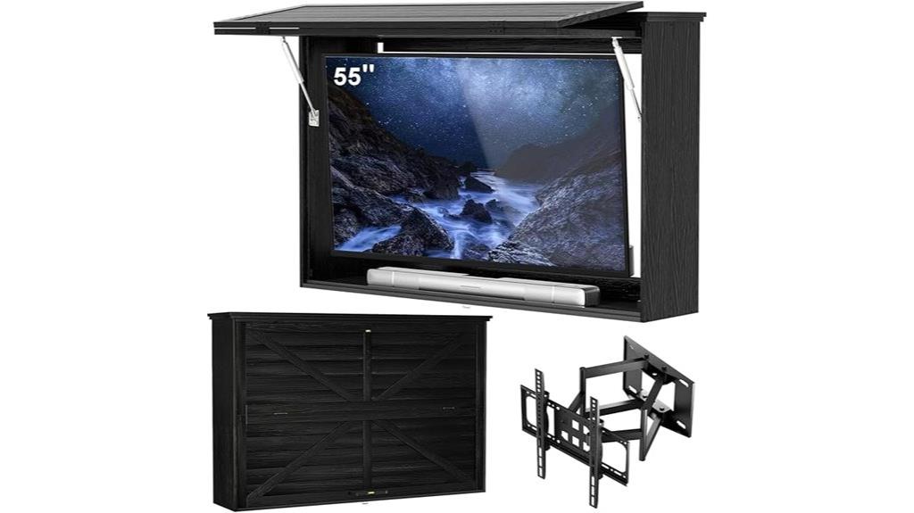 weatherproof 55 inch tv enclosure