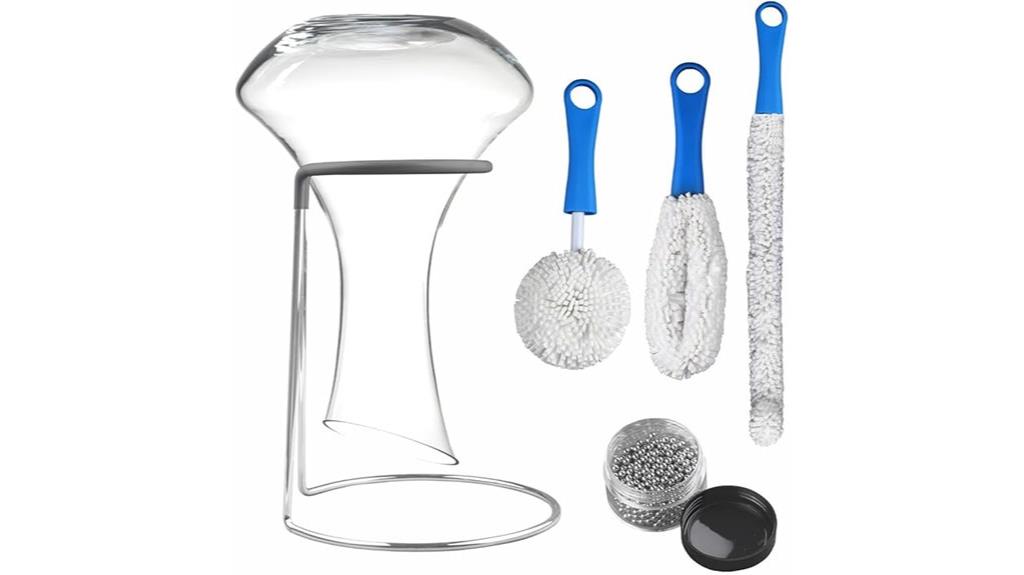 wine decanter drying rack