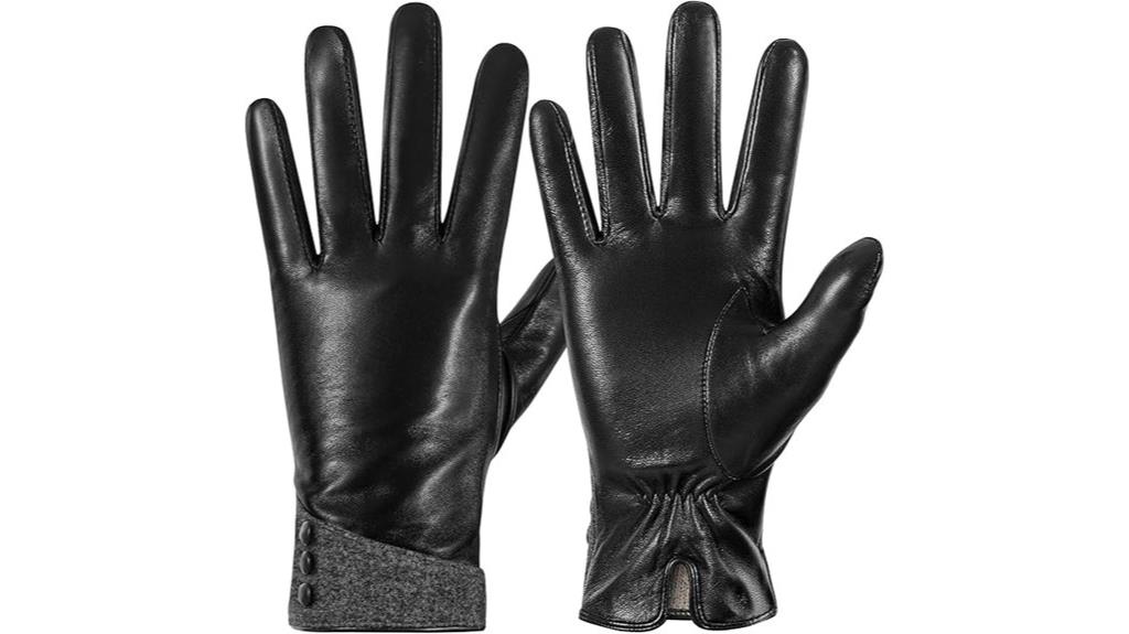 winter genuine leather gloves