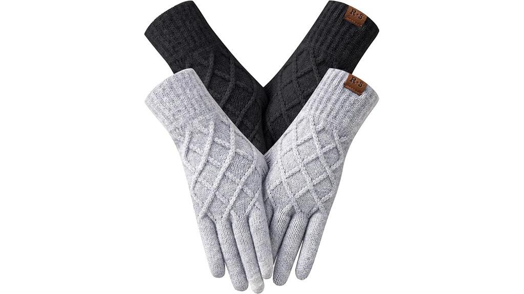 winter touchscreen glove warmth