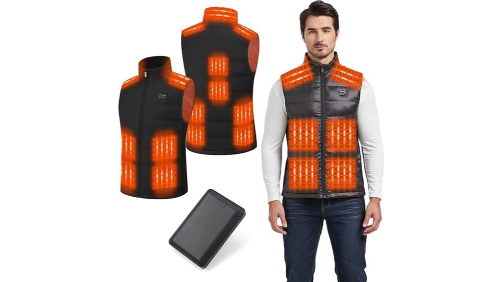wireless heated vest with battery