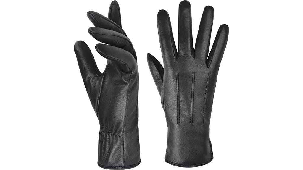 women s cashmere leather gloves