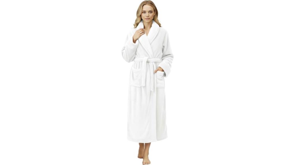 women s plush fleece robe