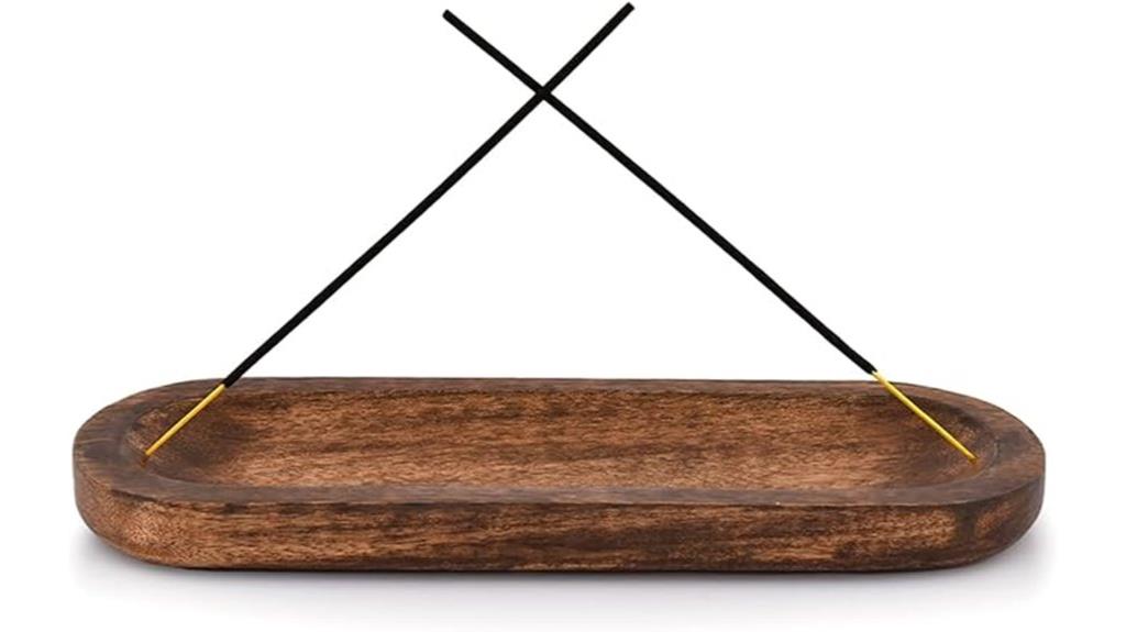 wooden handmade incense holder