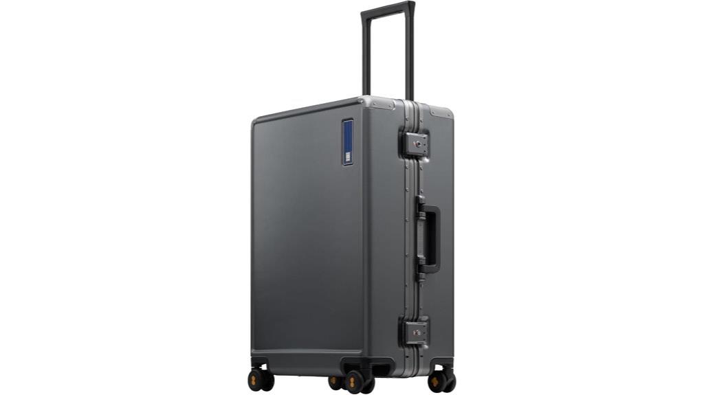 zipperless aluminum frame luggage