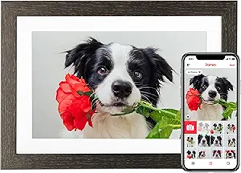 Frameo 10.1 WiFi Digital Photo Frame with Touch Screen