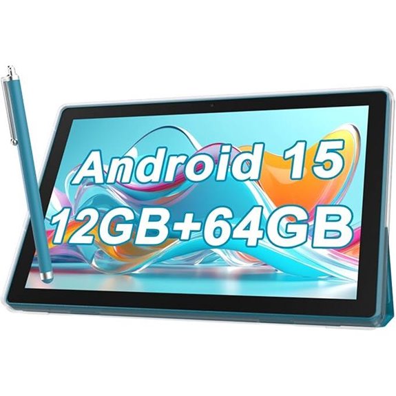 Android 10-Inch Tablet with Case Stylus 128GB Storage