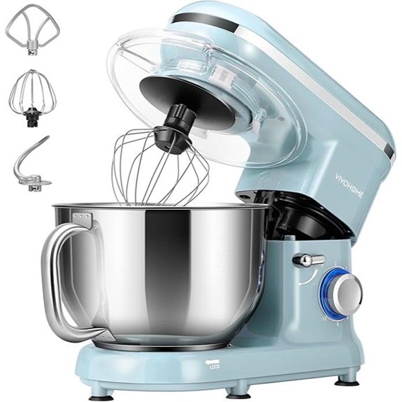 VIVOHOME 10-Speed 6-Quart Tilt-Head Stand Mixer