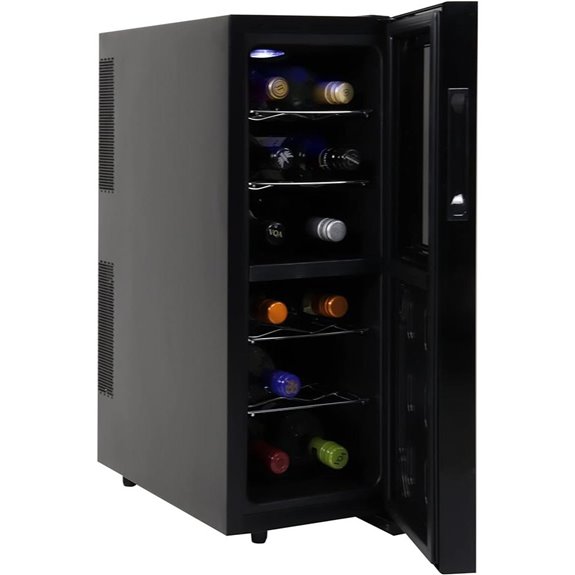 Koolatron 12-Bottle Wine Fridge with Dual Zones