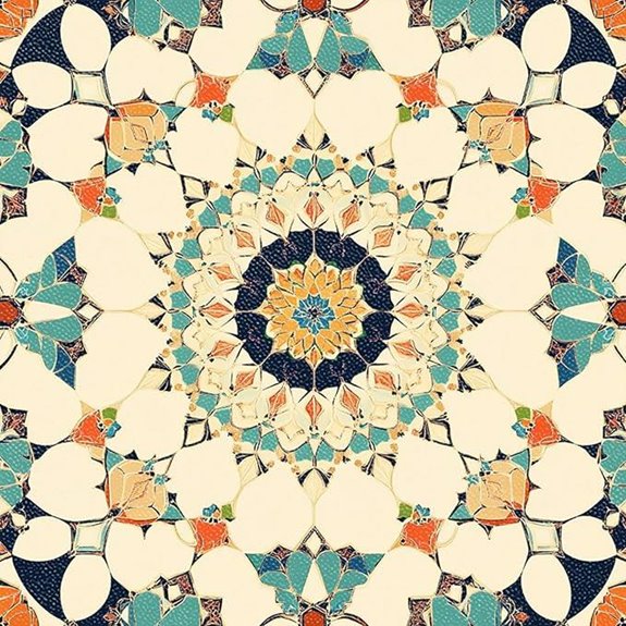 12x12 Inch Moroccan Mosaic Peel and Stick Floor Tiles