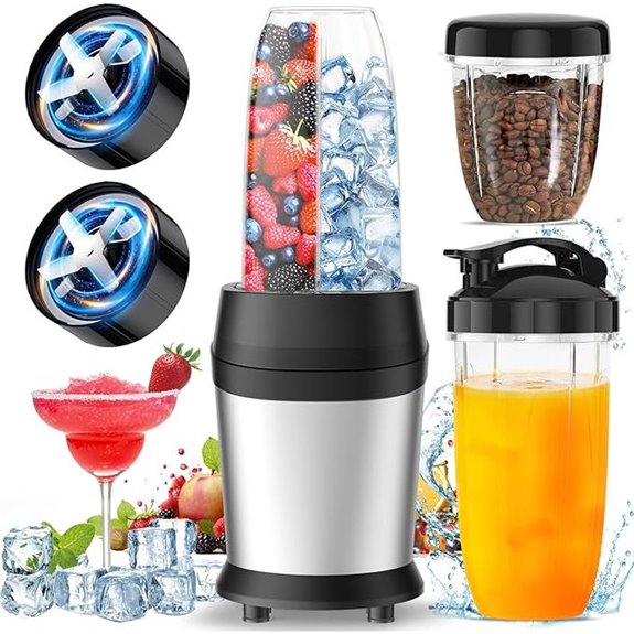 12-Piece Personal Blender Set with Multiple Cups