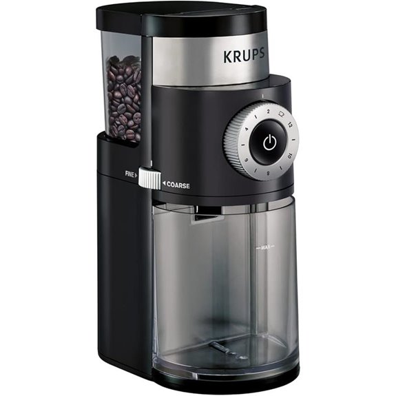 KRUPS Precision Burr Coffee Grinder 12 Settings