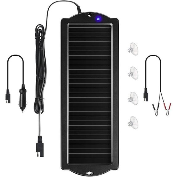 Sunway 12V Solar Car Battery Charger & Maintainer