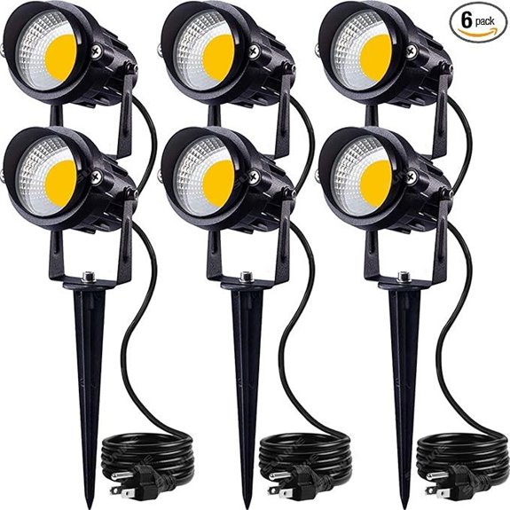 SUNVIE 12W LED Outdoor Landscape Spotlight (6 Pack)