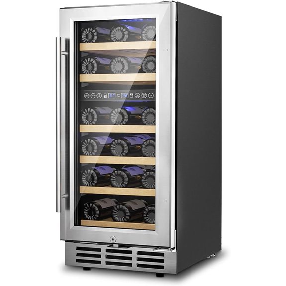 15-Inch Dual Zone Wine Cooler with Removable Shelves