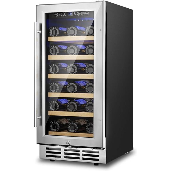 15-Inch 30-Bottle Wine Cooler Refrigerator
