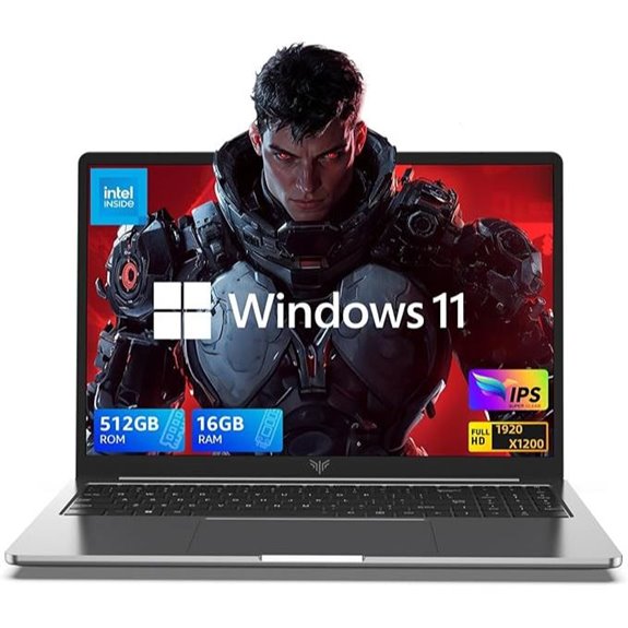 16GB DDR4 Windows 11 Laptop with SSD and Long Battery