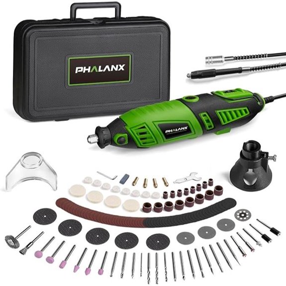 180W Rotary Tool Kit with Flex Shaft and Accessories