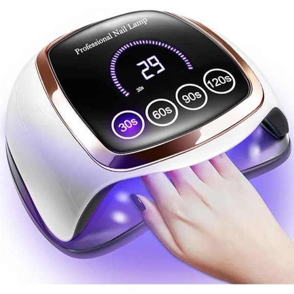 Gugusure 180W UV LED Nail Lamp with LCD Display