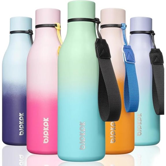 BJPKPK 18oz Insulated Stainless Steel Water Bottle