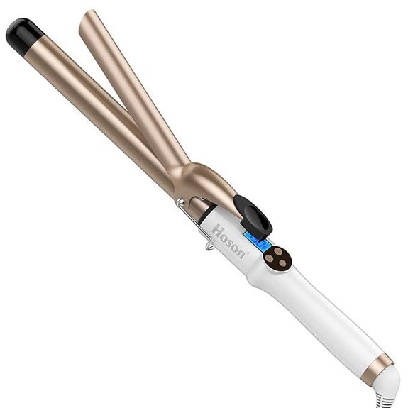 Hoson 1-Inch Ceramic Tourmaline Curling Iron with LCD