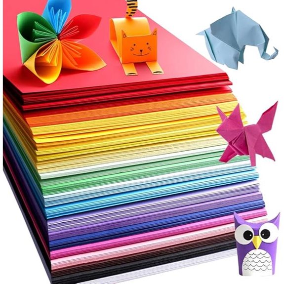 Origami Paper Pack of 200 Sheets 20 Colors