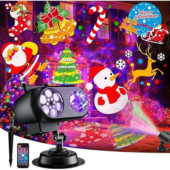 2025 Outdoor Christmas Projector Lights with 8 Patterns