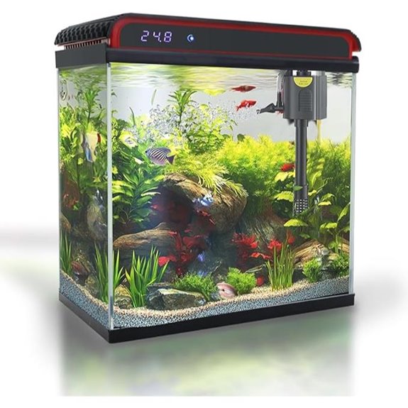 Glass 20 Gallon Aquarium with Self-Cleaning Kit