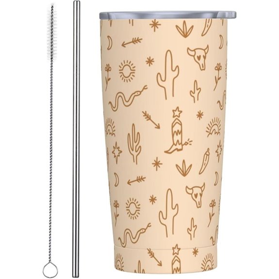 Western Tumbler 20oz Insulated Travel Mug with Lid