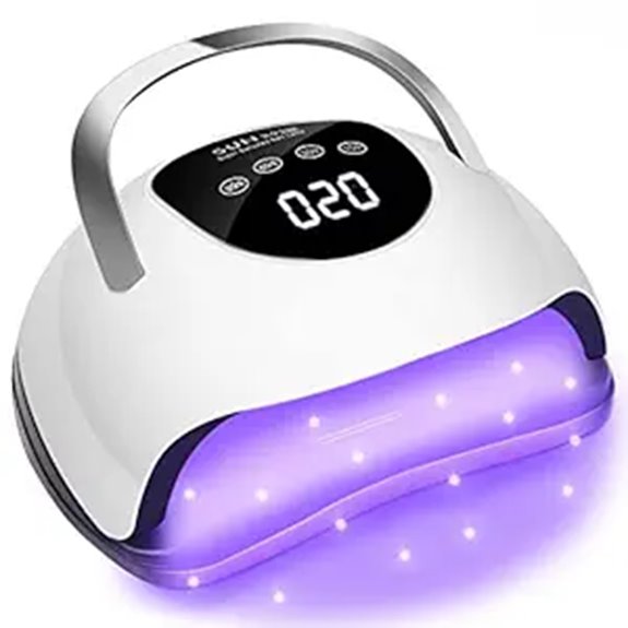 Wisdompark 220W LED Nail Lamp with 57 Beads