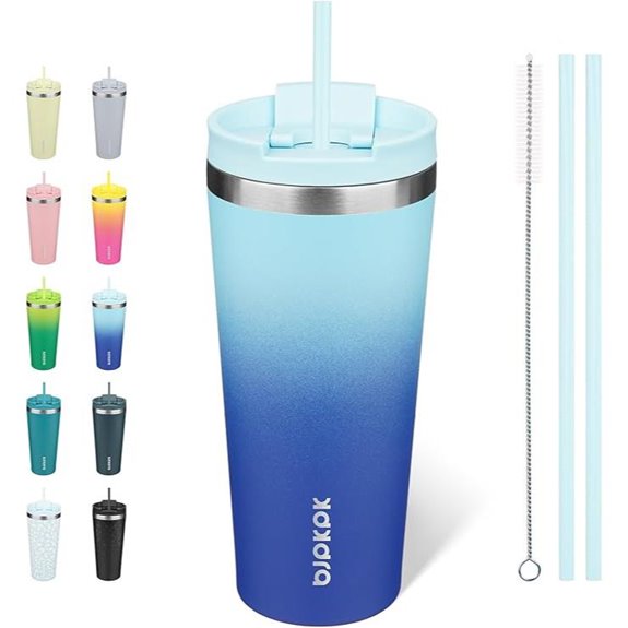 BJPKPK 22oz Insulated Stainless Steel Tumbler